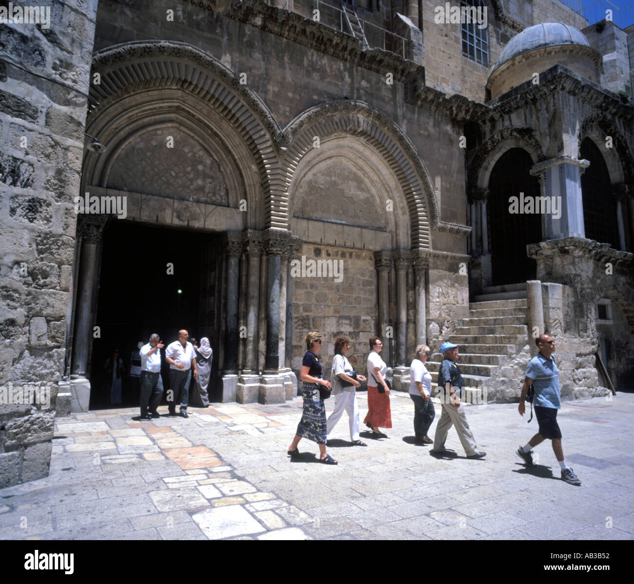 Église du Saint Sépulcre à Jérusalem en Israël Banque D'Images