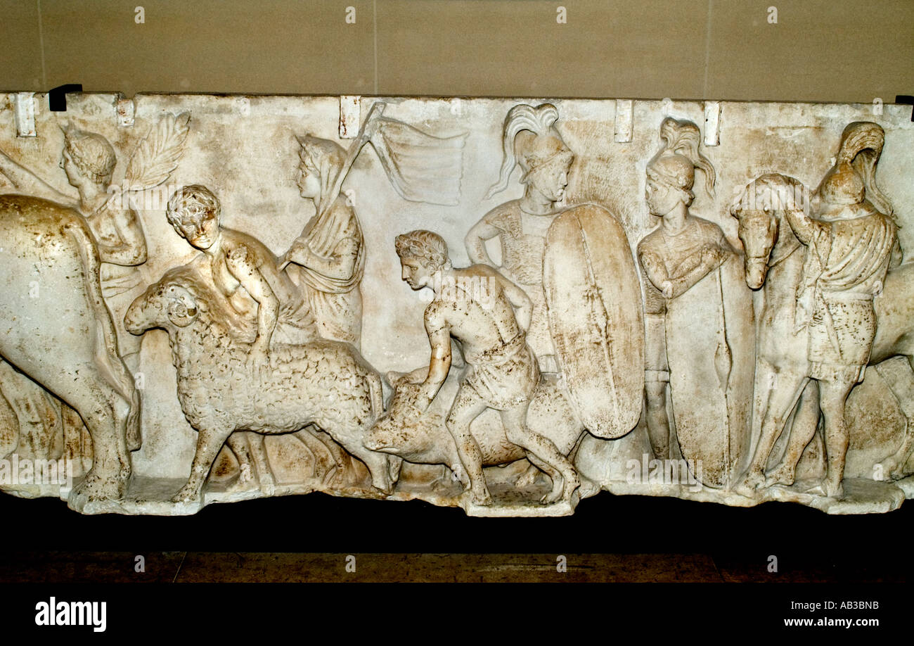 Grèce grec procession impériale Parthénon Gel 13 - 9 av. Banque D'Images