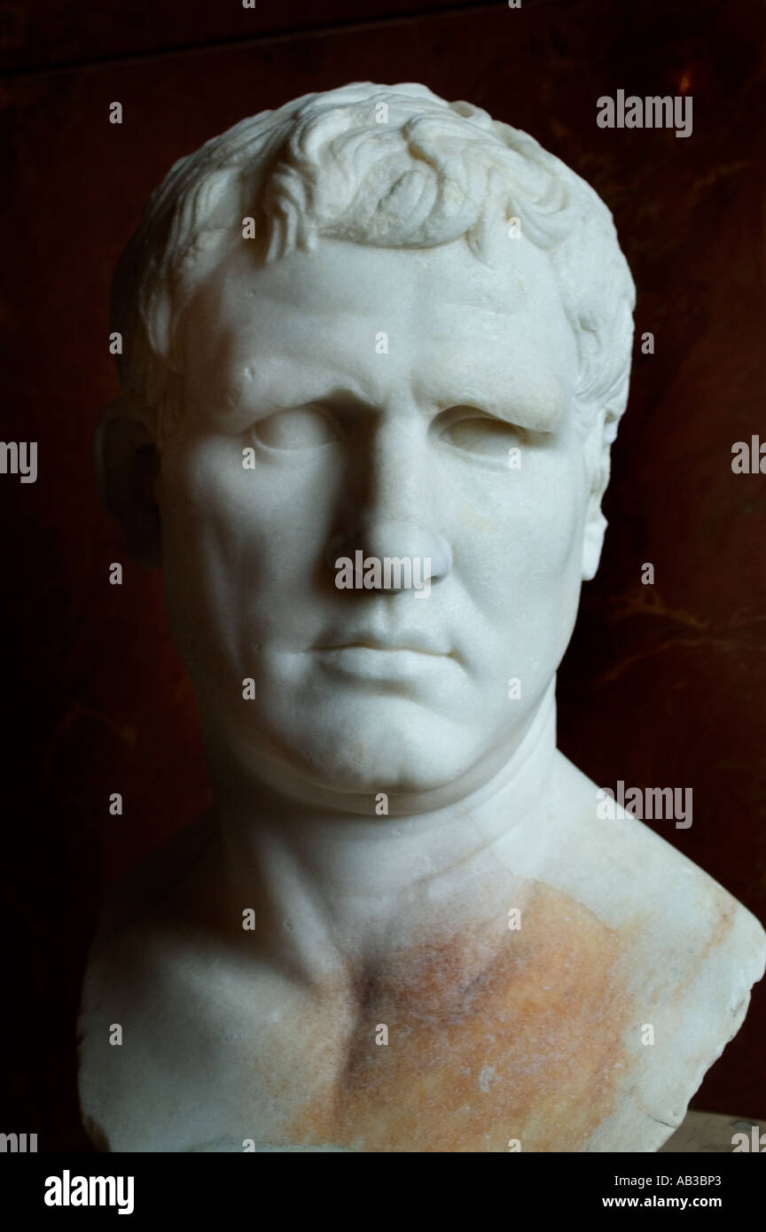 Italie Italien Rome empereur romain Agrippa Decimus ou Didius Haterius Agrippa Banque D'Images