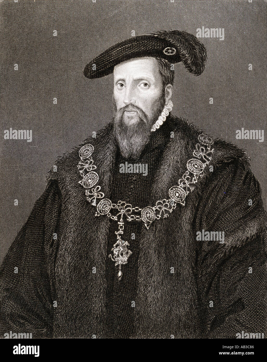 Edward Seymour, duc de Somerset, le Baron Seymour de Hache aka le protecteur, c.1500 - 1552. Lord Protecteur d'Angleterre au cours de la période Tudor. Banque D'Images