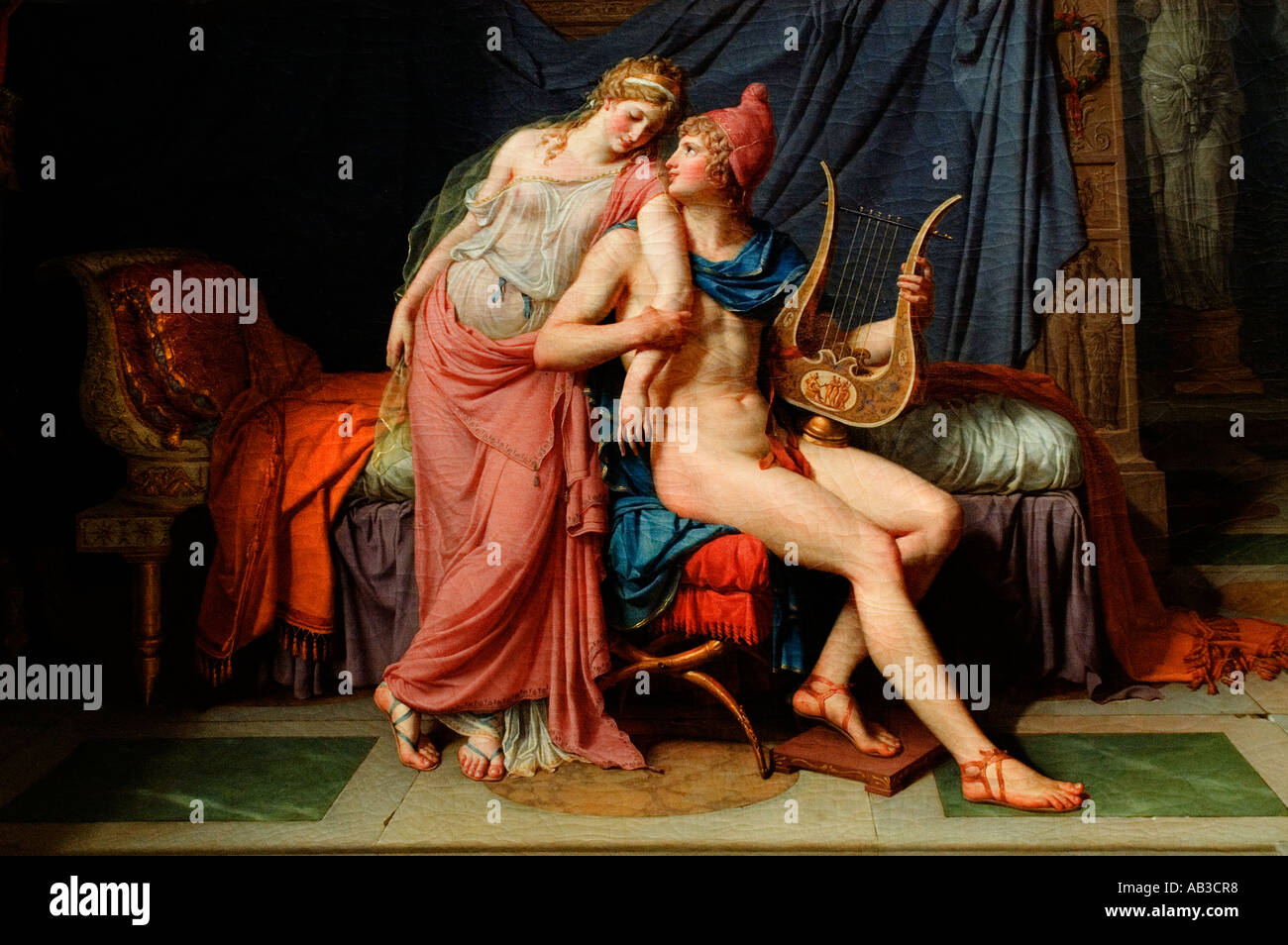 L'Amour de Paris et Helen, 1788, Jacques-Louis David 1748 – 1825 France Grèce française Trojan Sparta Troy Banque D'Images