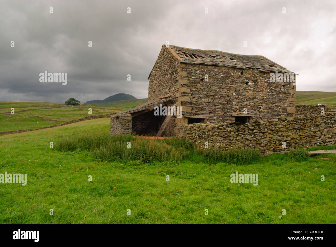 Barn Yorkshire Dales Banque D'Images