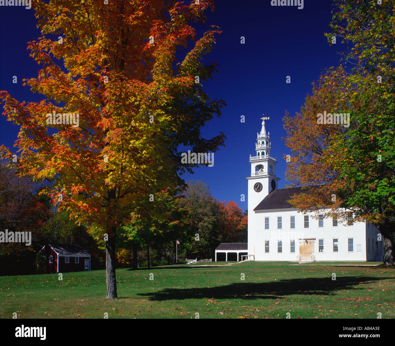 Jaffrey Center en automne New Hampshire New England USA Banque D'Images