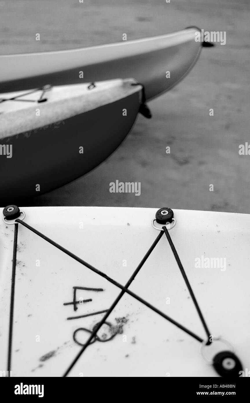 Paysage noir et blanc, Plage de Shanklin, Shanklin, Île de Wight, Angleterre, Royaume-Uni, GB. Banque D'Images