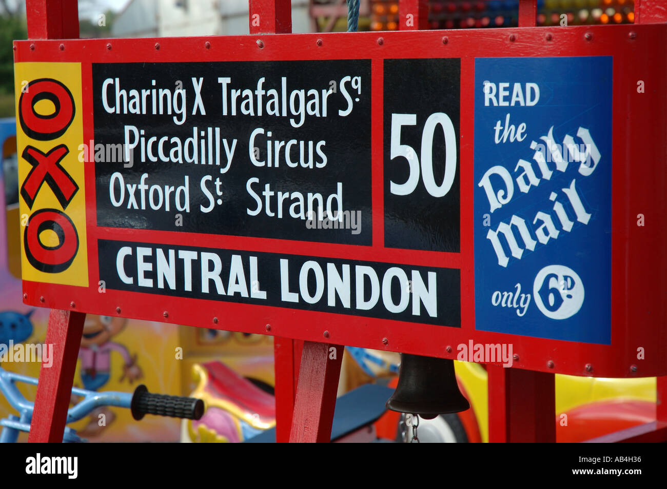 Close-up of fairground ride, England, UK Banque D'Images