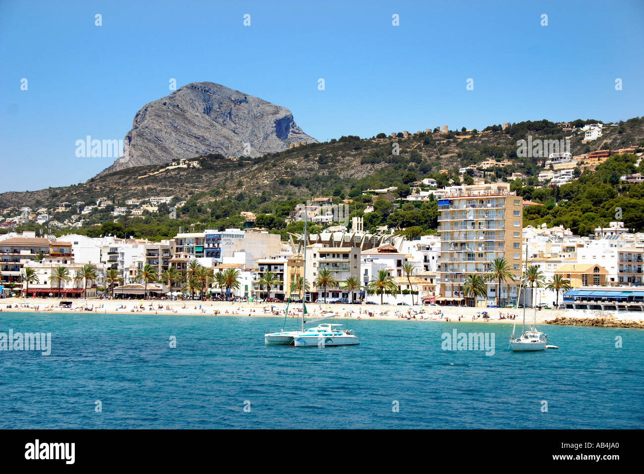 La côte de Javea, Costa Blanca, Espagne Banque D'Images