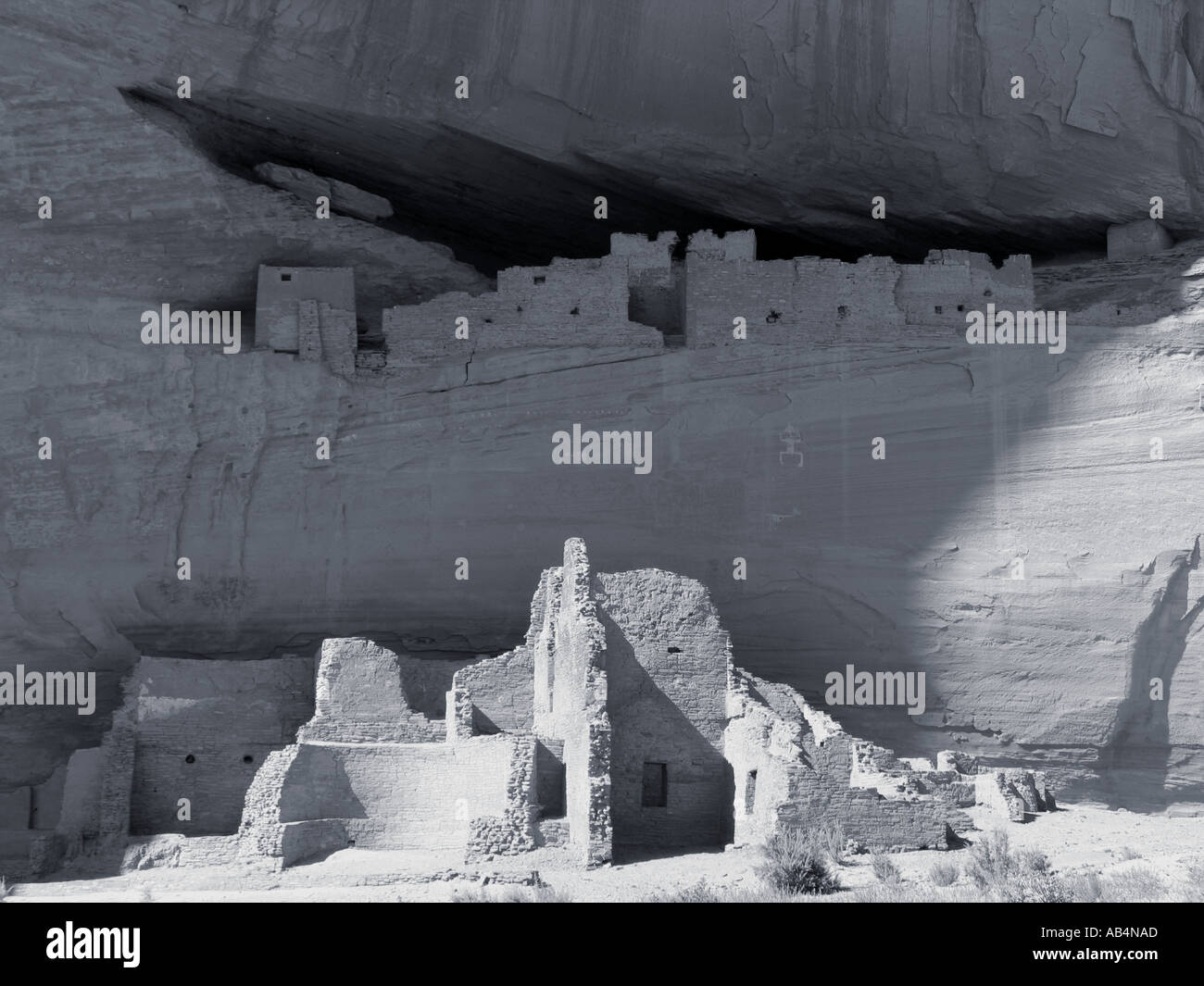 USA Arizona Canyon de Chelly National Monument Ruines de la Maison Blanche Banque D'Images