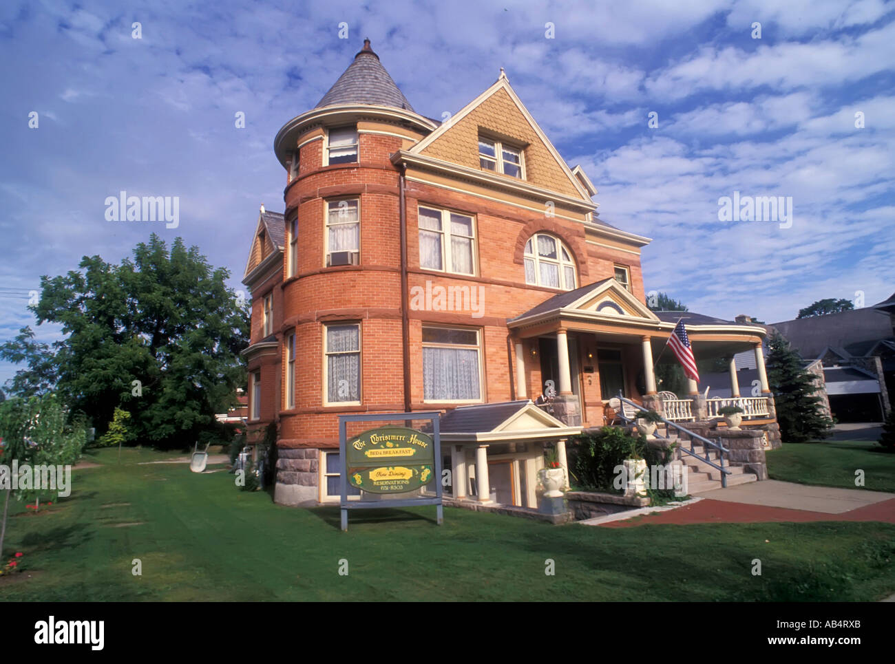 Maison de style victorien à Sturgis Michigan MI Banque D'Images