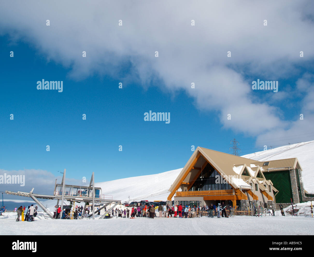 LECHT SKI CENTRE bâtiment dans le Grampian mountains Tomintoul Moray Ecosse UK Banque D'Images