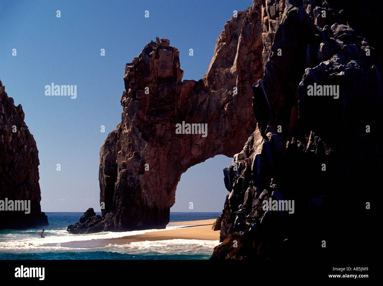 El Arco de Cabo San Lucas, El Arco, l'arche, Land's End, Cabo San Lucas, Baja California, l'État de Baja California Sur, Mexique Banque D'Images