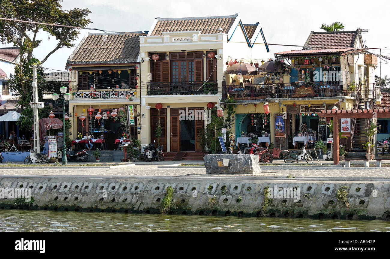 Le nouveau développement d'Hoi An, à river de la vieille ville. Banque D'Images