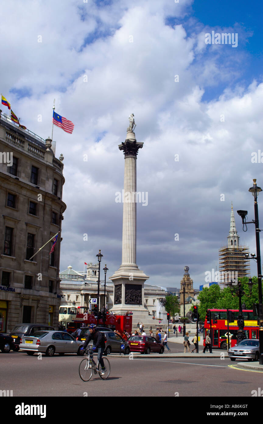 Trafalgar Square London Banque D'Images