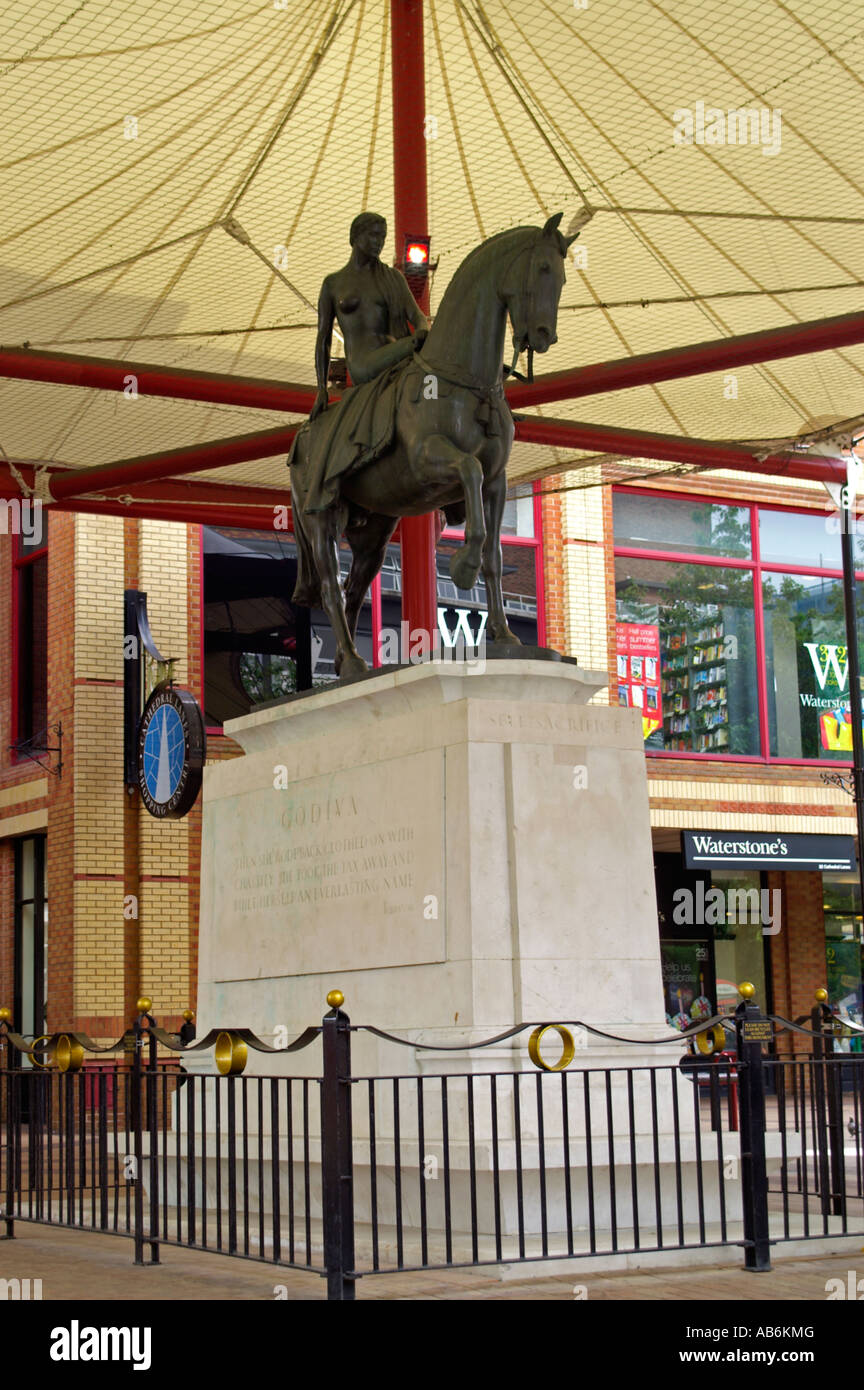 Statue de Lady Godiva Coventry Banque D'Images