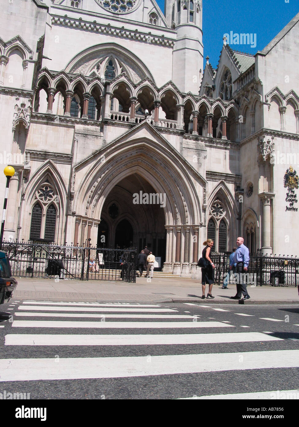 La Royal Courts of Justice Strand London GB Banque D'Images