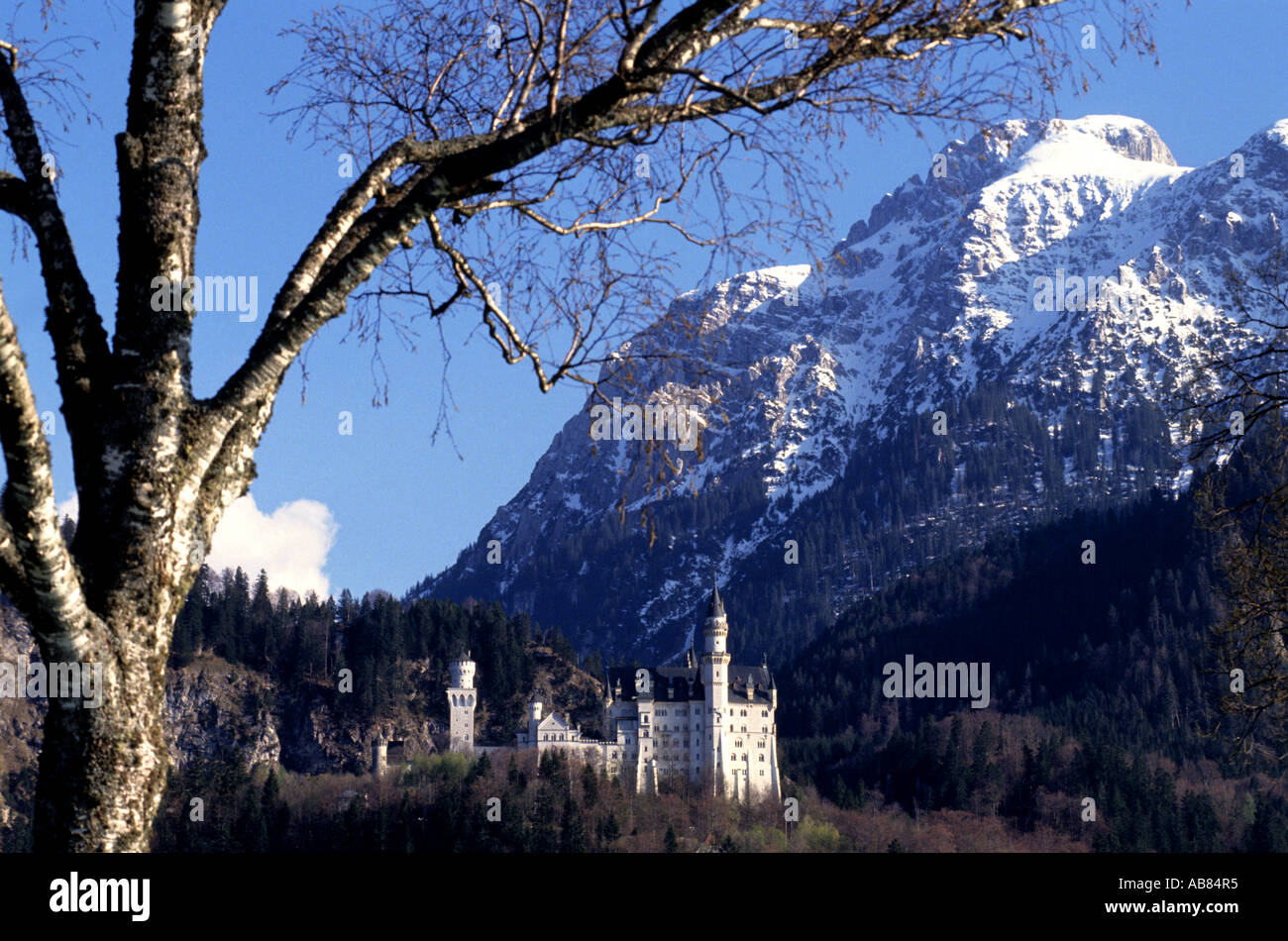 La Bavière, Bayern Munich à Schwangau Oberbayern 1869 et 1886 le roi Louis II de Bavière Banque D'Images