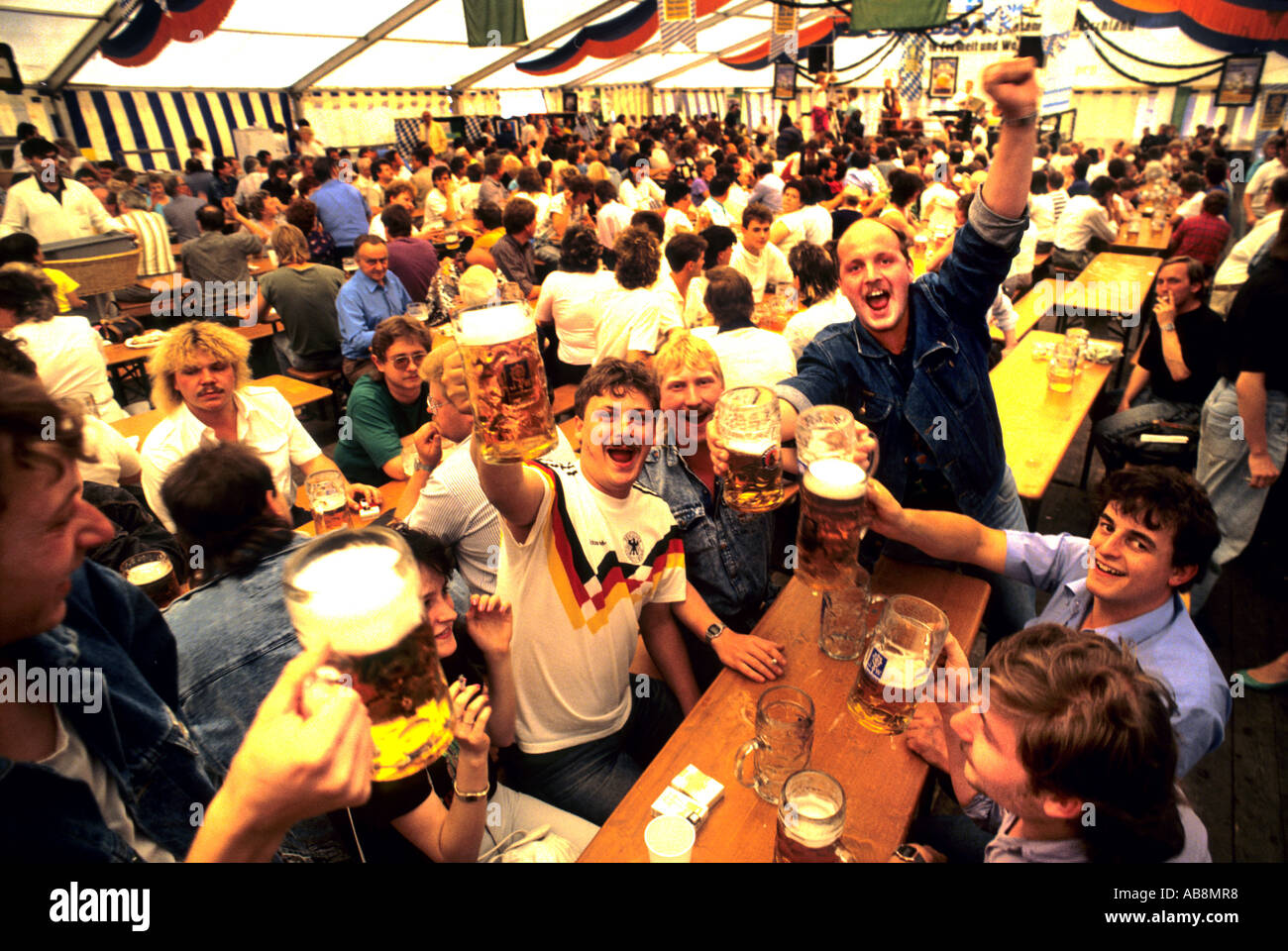 Allemagne Leipzig German Beer Fest parti pub bar Banque D'Images