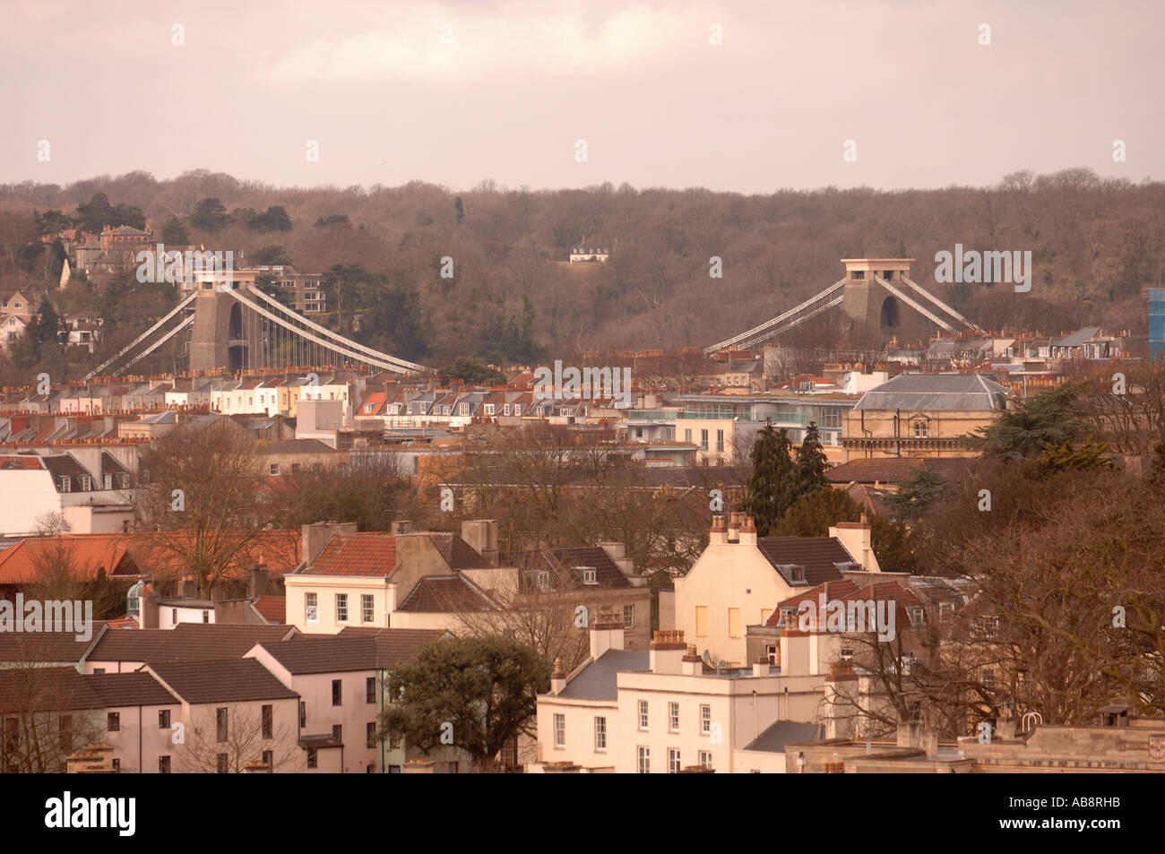 Une vue sur le pont suspendu de Clifton BRISTOL UK Banque D'Images