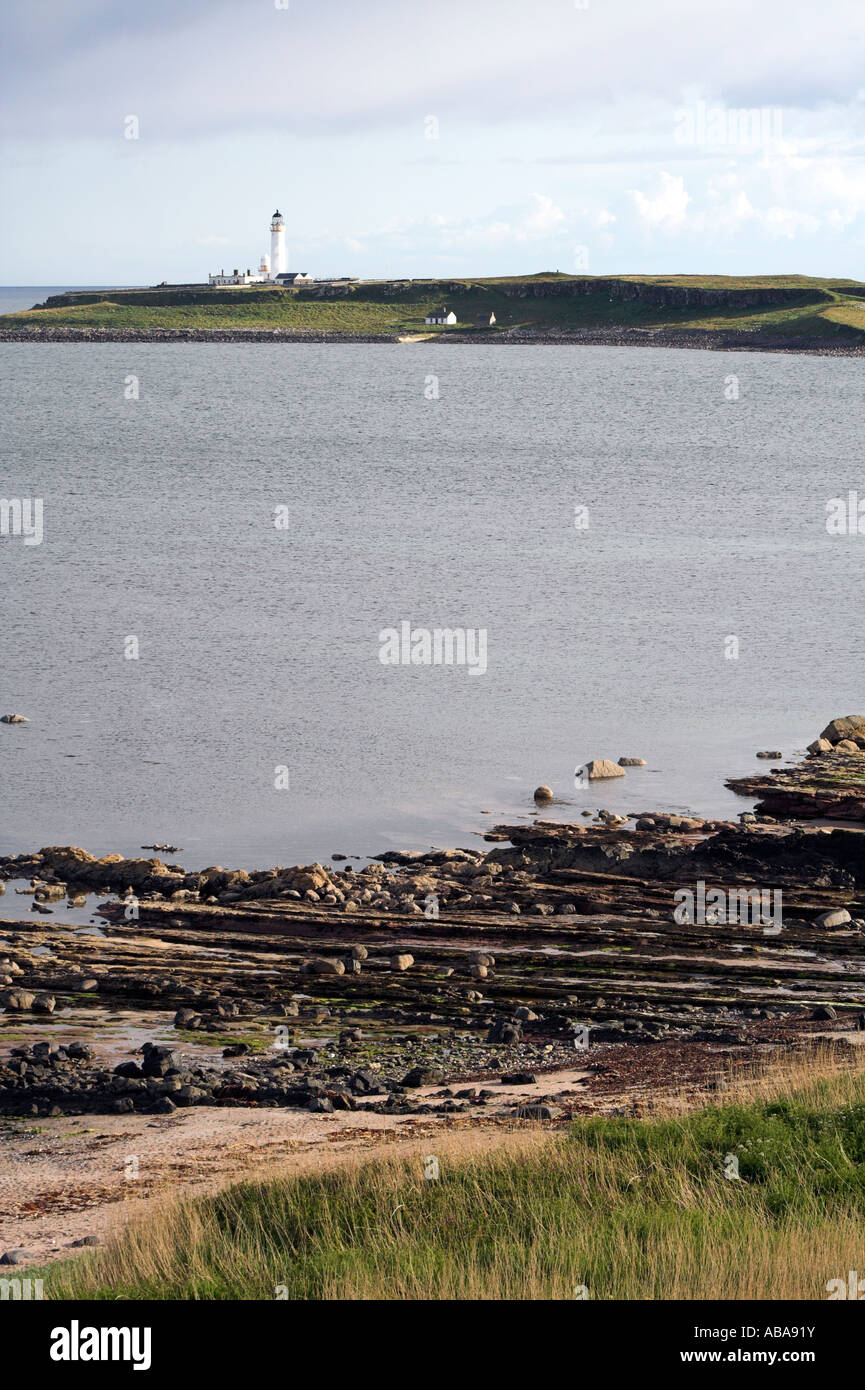 Pladda phare, près de Kildonan, Arran, côte ouest de l'Ecosse, Royaume-Uni Banque D'Images