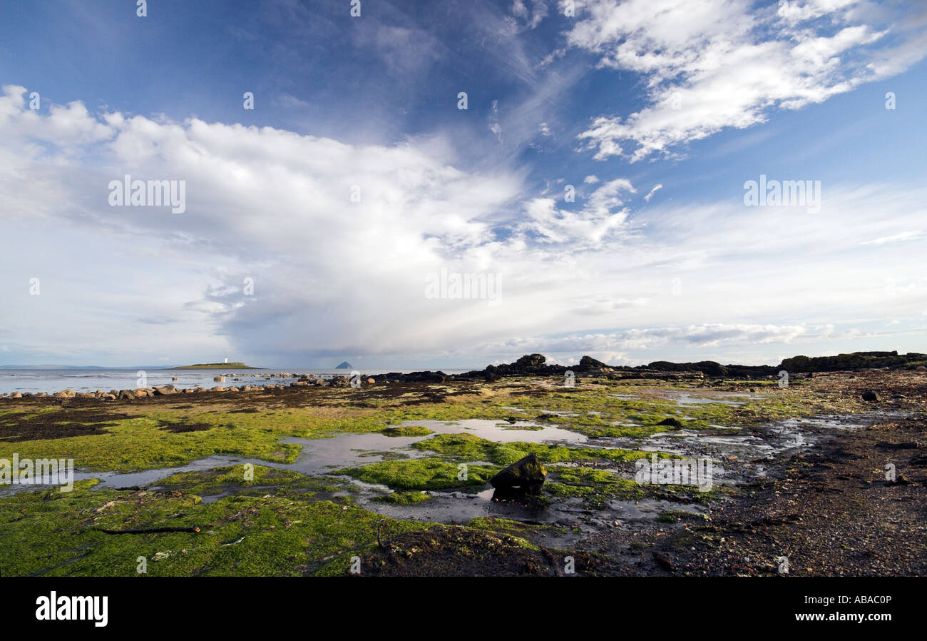 Pladda phare, près de Kildonan, Arran, côte ouest de l'Ecosse, Royaume-Uni Banque D'Images