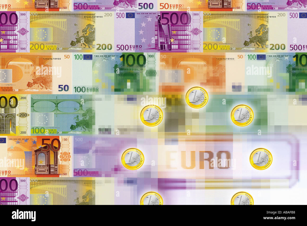 Monnaie euro Banque D'Images