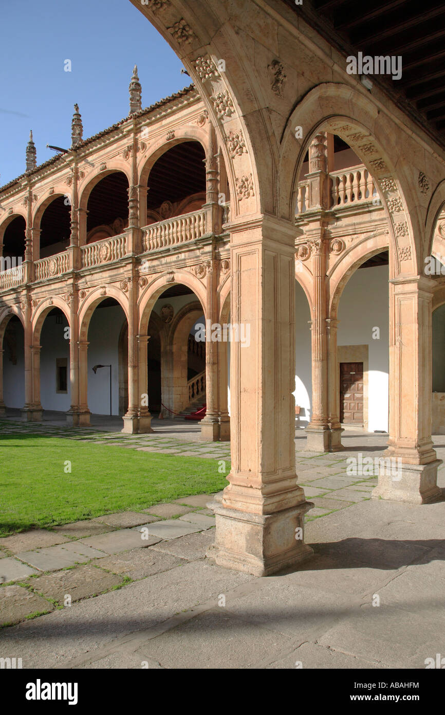 Espagne Castilla Leon Salamanque Colegio de Arzobispo Fonseca patio Banque D'Images