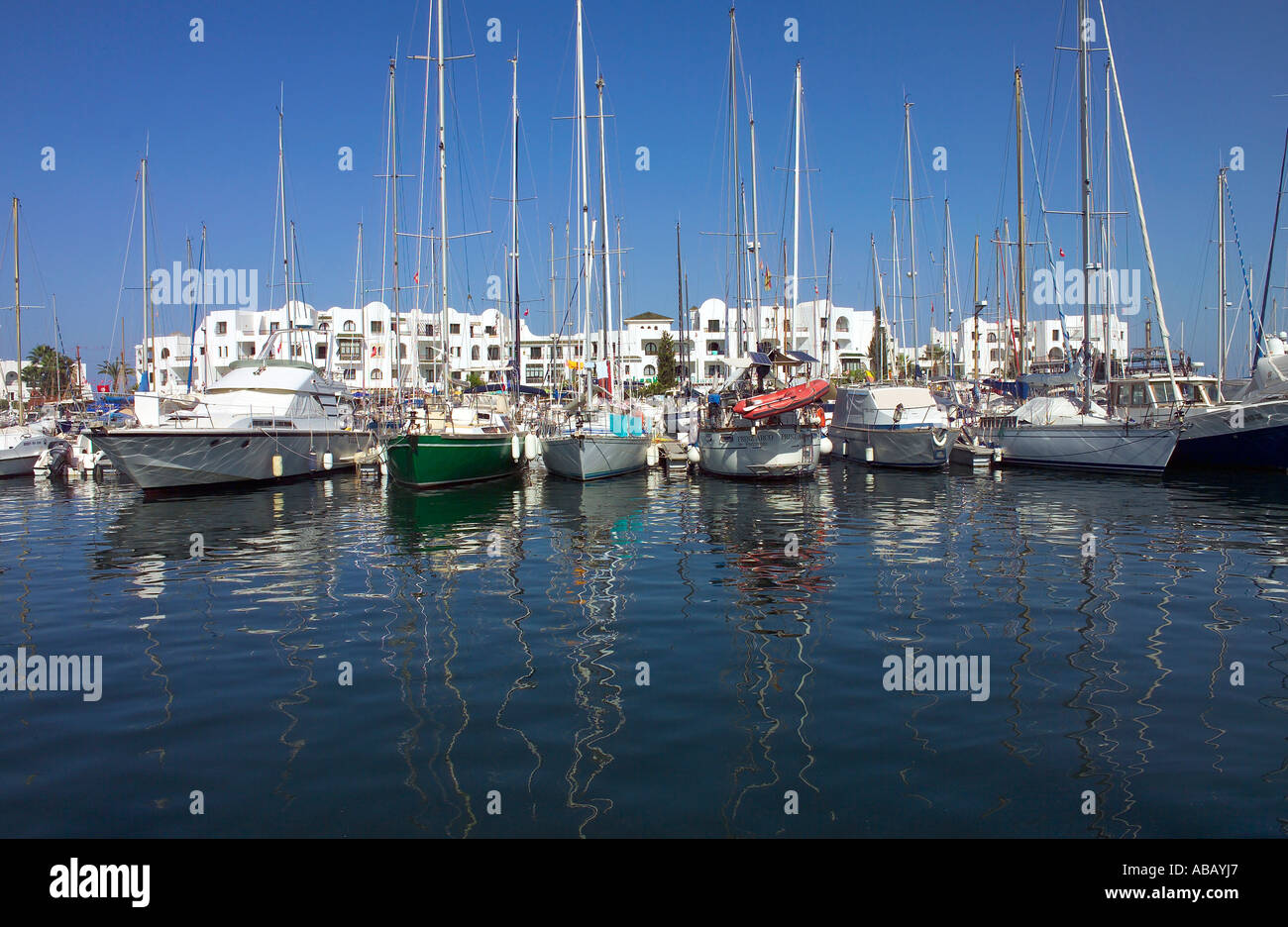 Tunisie, Port El Kantaoui, de la Marina Banque D'Images