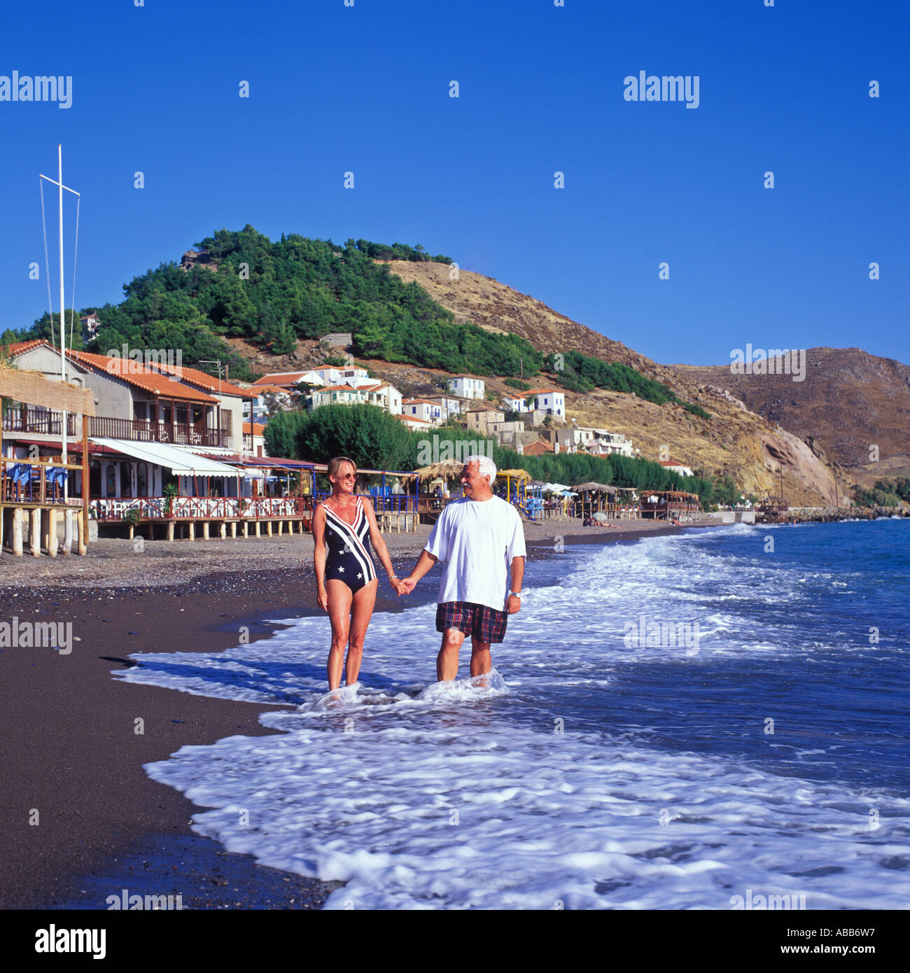SCALA ERESSOS LESVOS Banque D'Images