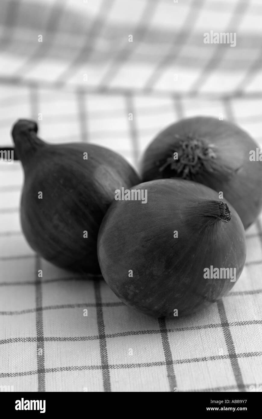 De Légumes italiens trois oignons rouges dans une cuisine prête pour la préparation pour la cuisine Banque D'Images
