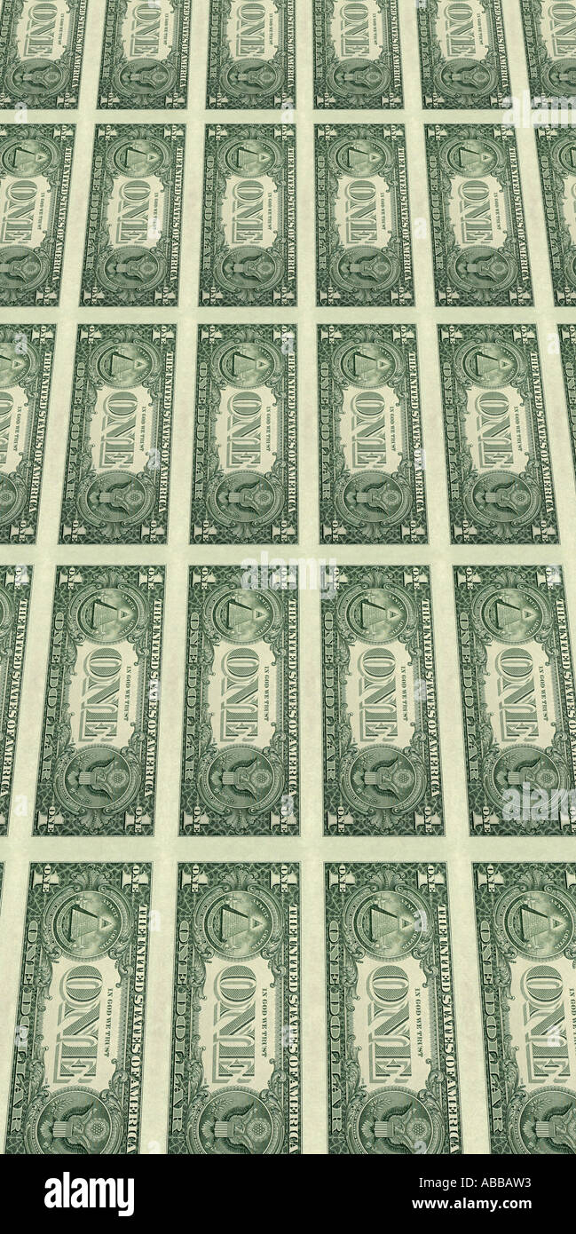 Billets d’un dollar Banque D'Images
