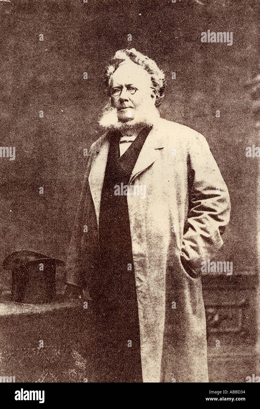Henrik Johan Ibsen, 1828 -1906. Dramaturge norvégien, directeur de théâtre et poète. Banque D'Images