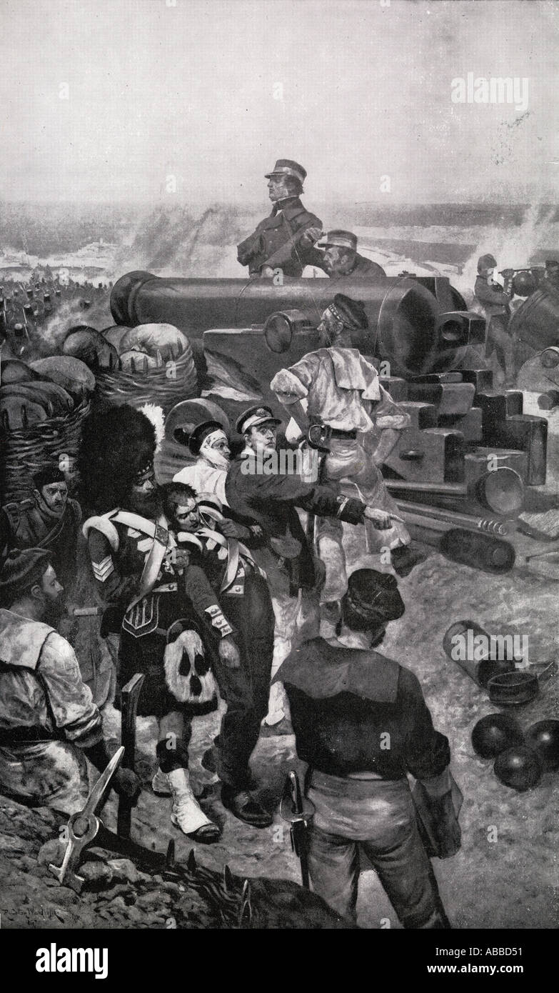 La Brigade navale à Sébastopol. Banque D'Images