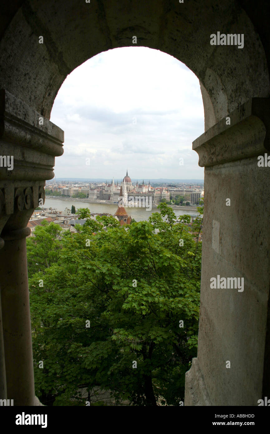 Bastion des Pêcheurs, la colline du Château Budapest Hongrie Banque D'Images