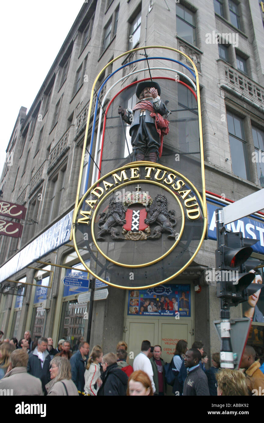 Madame Entrée Tussards Amsterdam Pays-Bas Banque D'Images