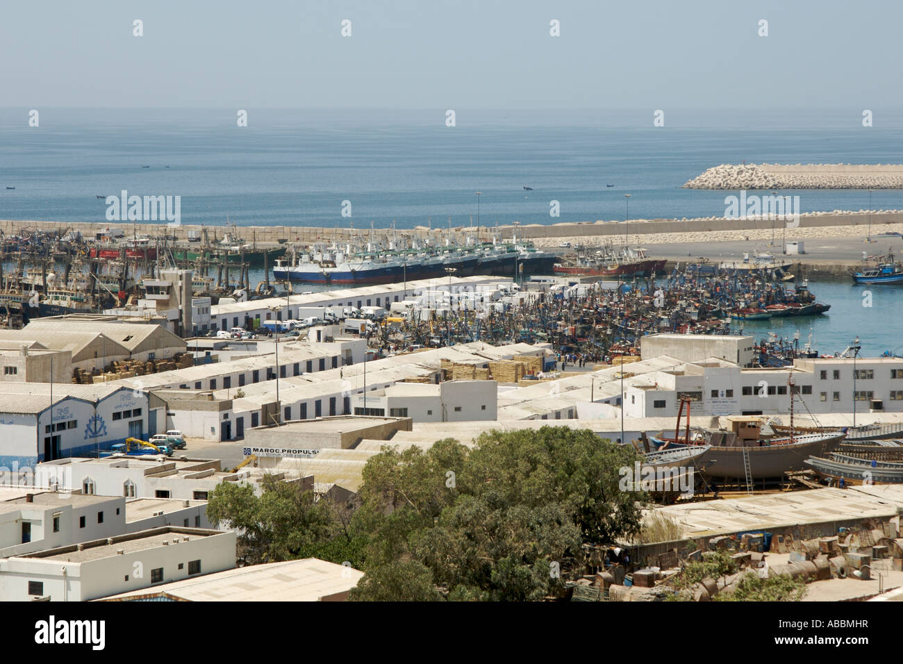 port d’Agadir Banque D'Images