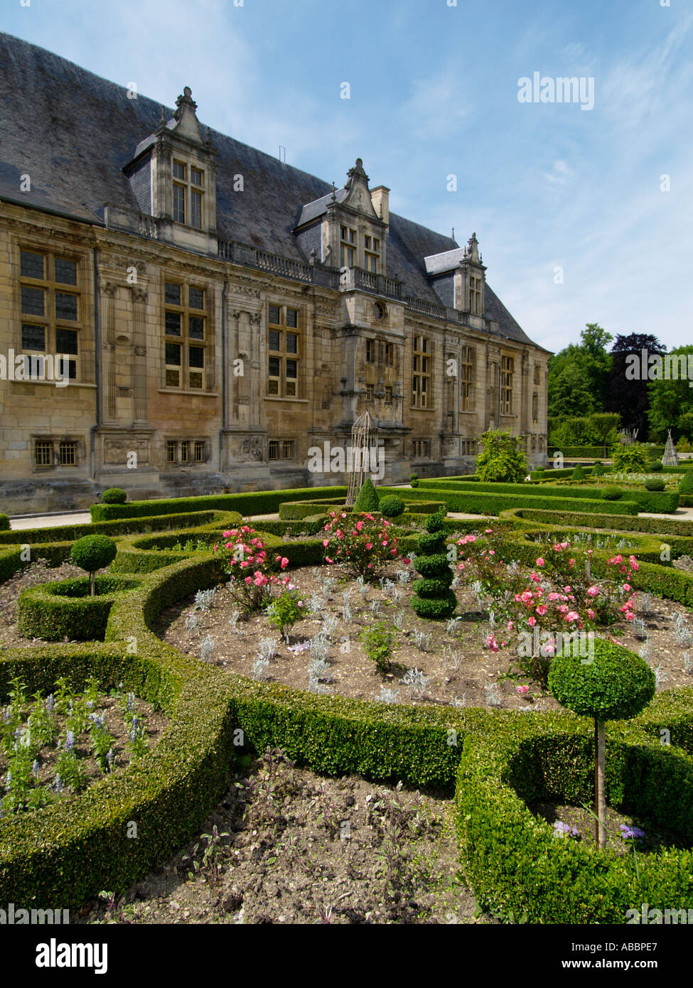 Le château renaissance à Joinville avec une partie de son jardin construite par Claude de Lorraine Champagne France Banque D'Images