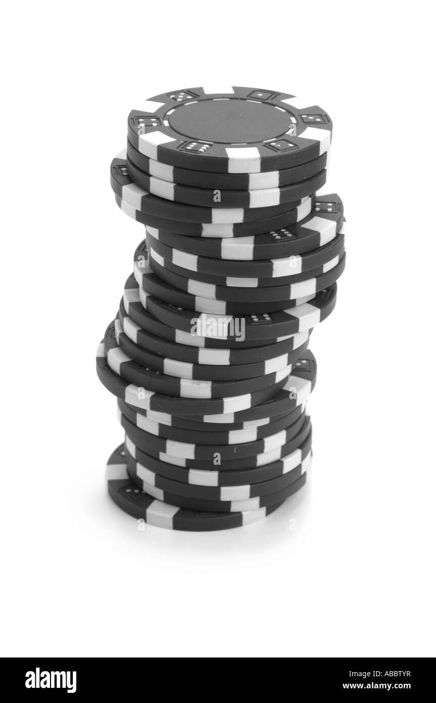 Capture D'écran En Niveaux De Gris D'une Pile De Puces De Poker Image stock  - Image du dessus, puces: 257070665