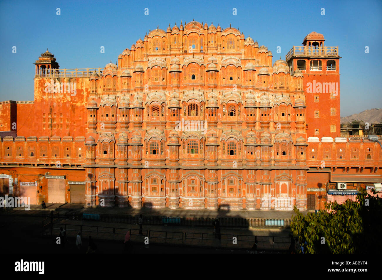 Palais des vents de Jaipur Rajasthan inde vue générale Banque D'Images