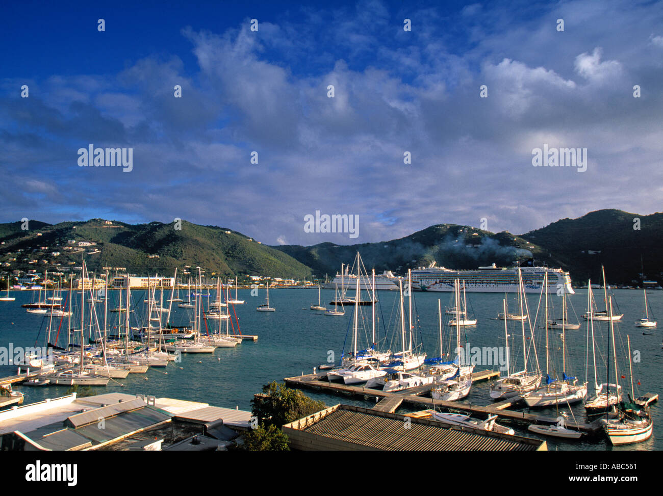 Road Town, Tortola, British Virgin Islands, Caribbean Banque D'Images