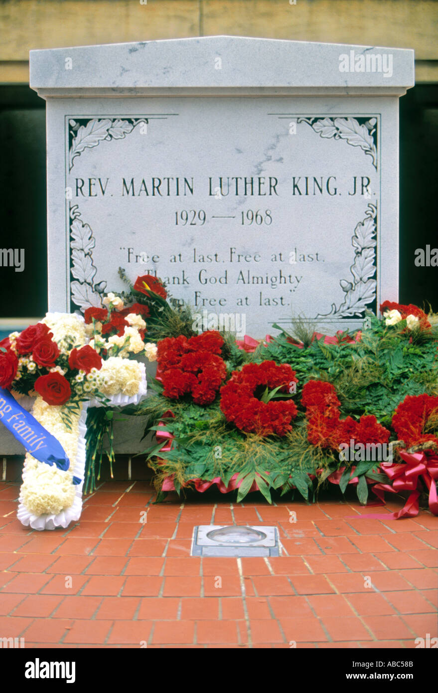 Tombe de Martin Luther King Jr., Atlanta, Georgia, USA Banque D'Images