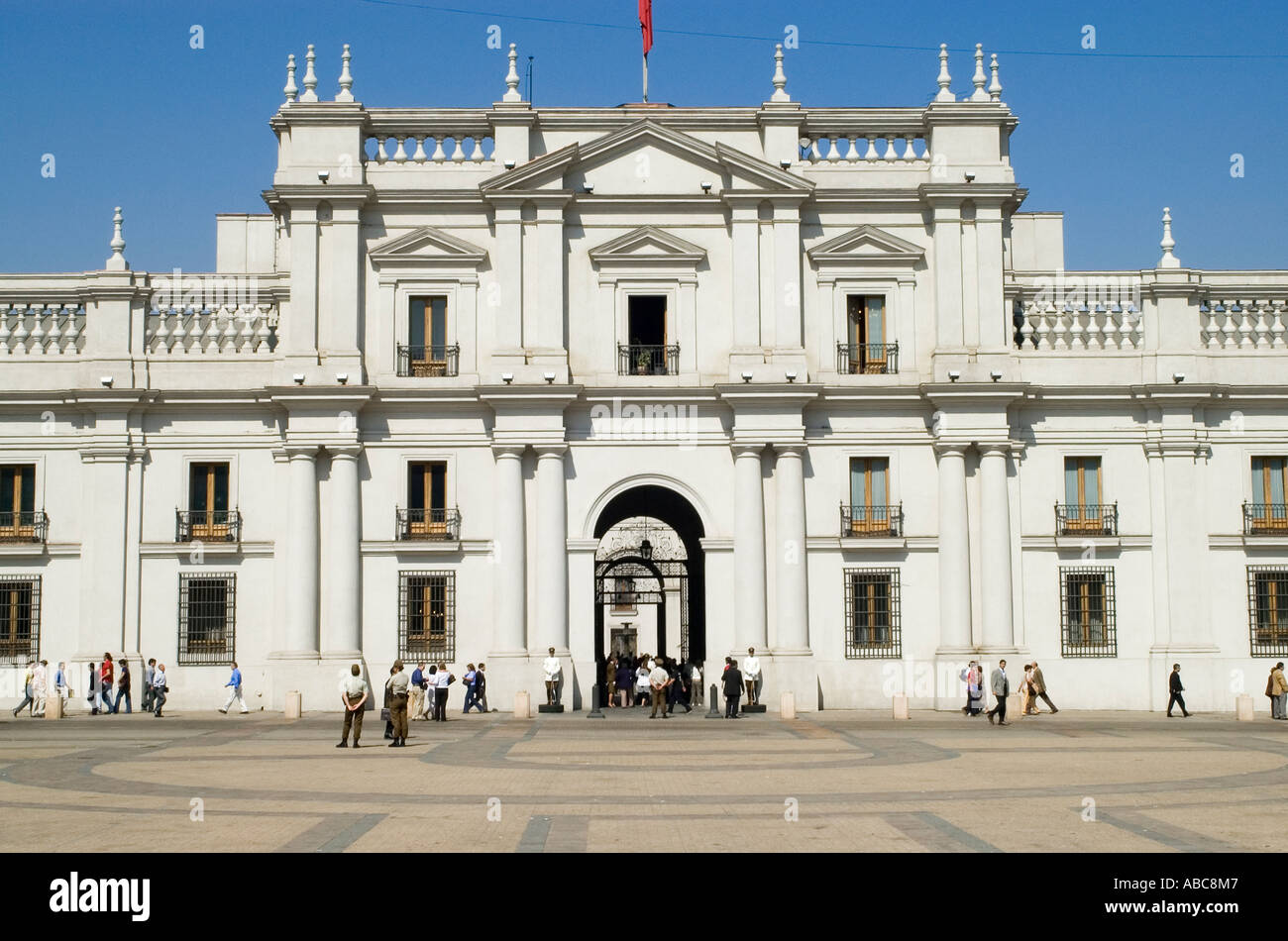 La Moneda, palais des présidents à Santiago du Chili, Chili Banque D'Images