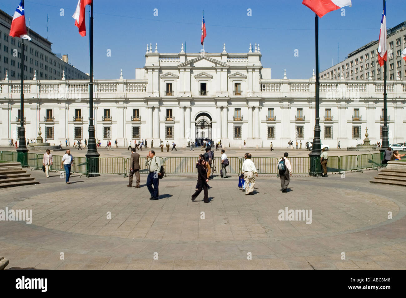 La Moneda, palais des présidents à Santiago du Chili, Chili Banque D'Images
