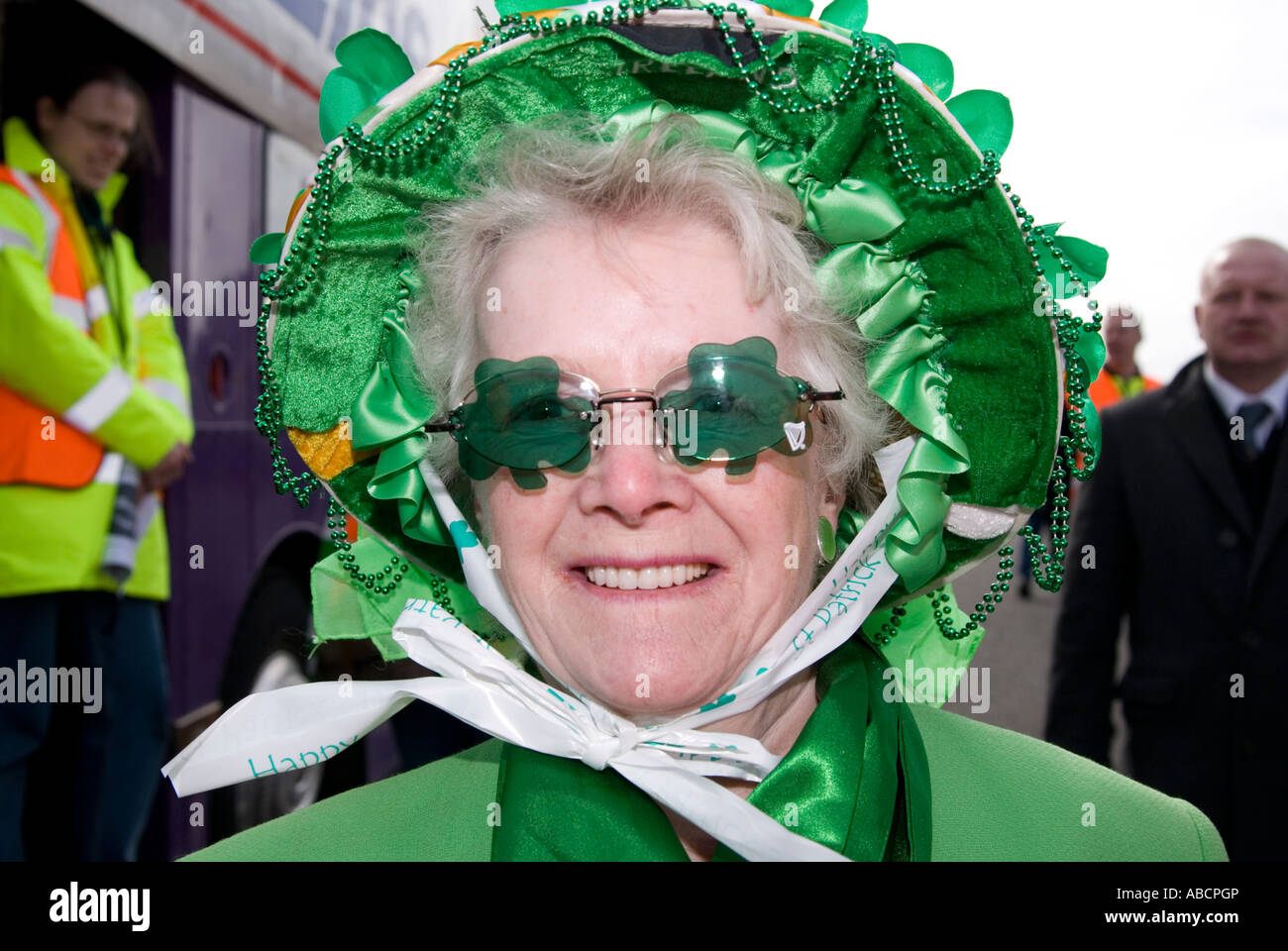 St Patricks day à Birmingham 2007 avec la reine de la procession Banque D'Images