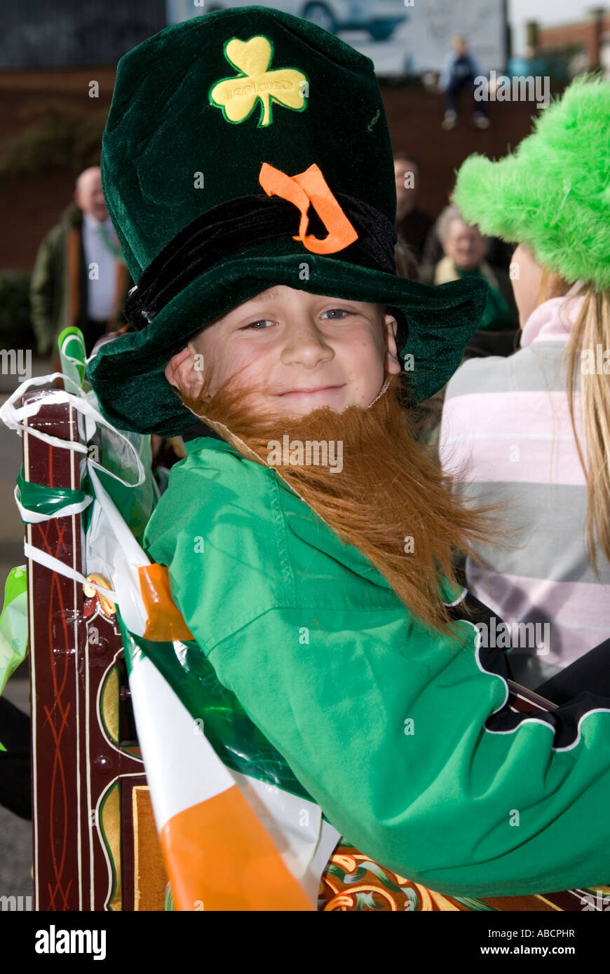 St Patricks day 2007 à Birmingham Banque D'Images