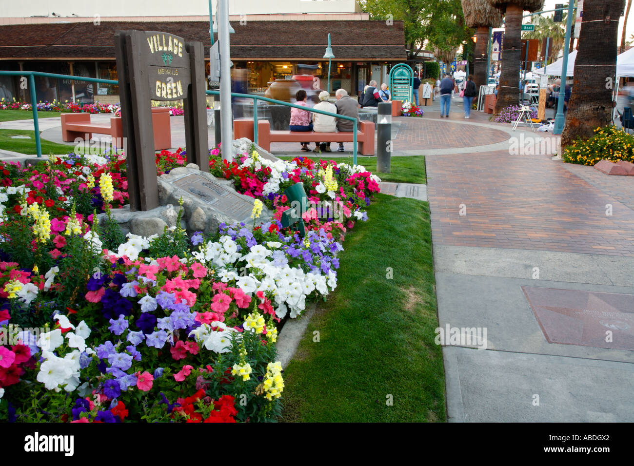 Foire de rue de palm springs Banque de photographies et d’images à