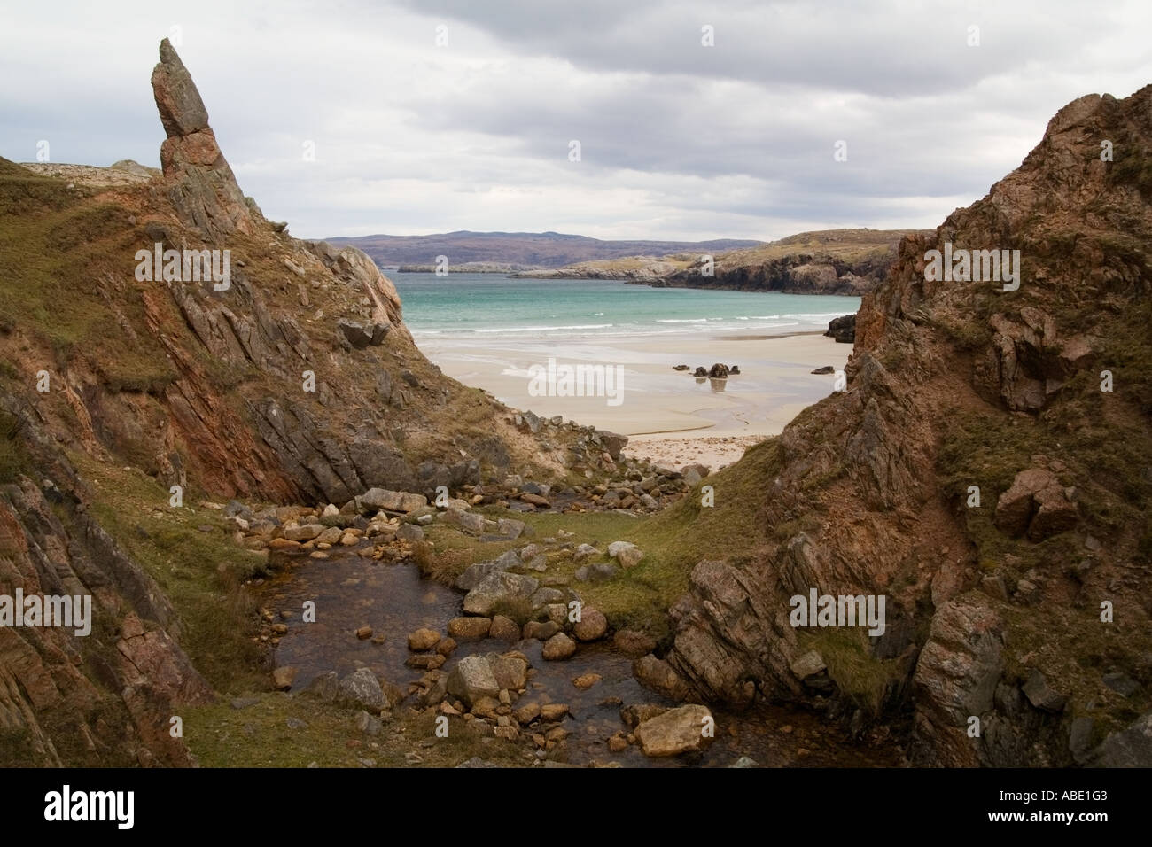 Go ECOSSE Sango Bay près de Durness dans les Highlands Banque D'Images