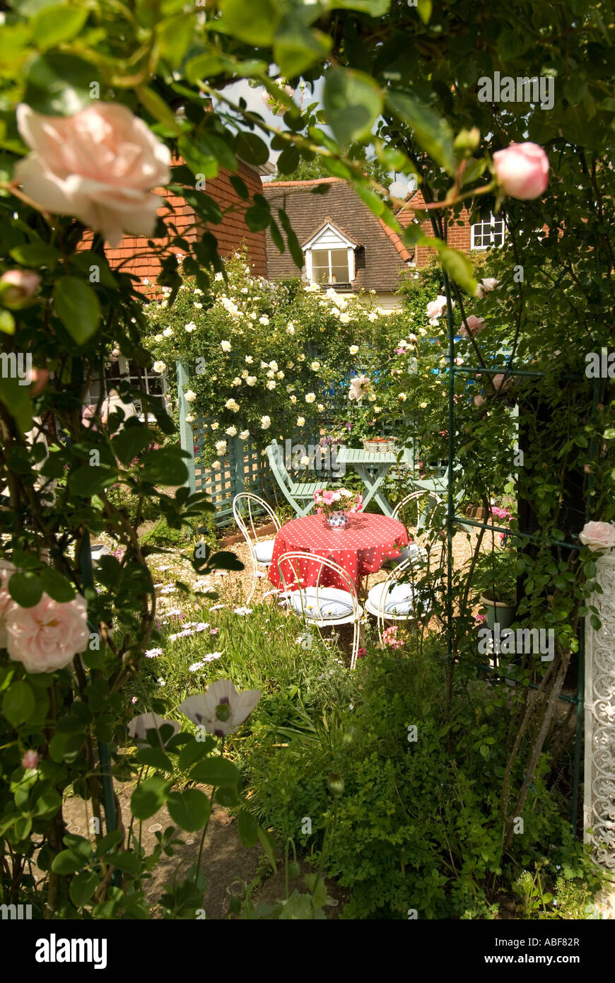 Chalet jardin anglais Banque D'Images