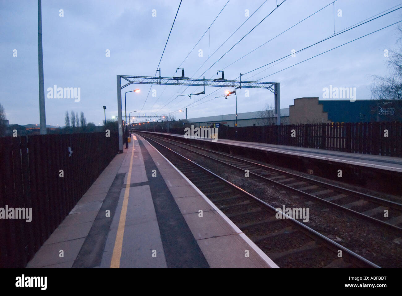 Une gare ferroviaire britannique sandwell et Dudley Banque D'Images