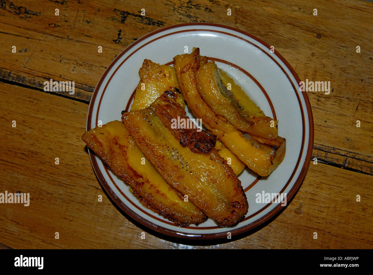 Plantain frit, Costa Rica Banque D'Images