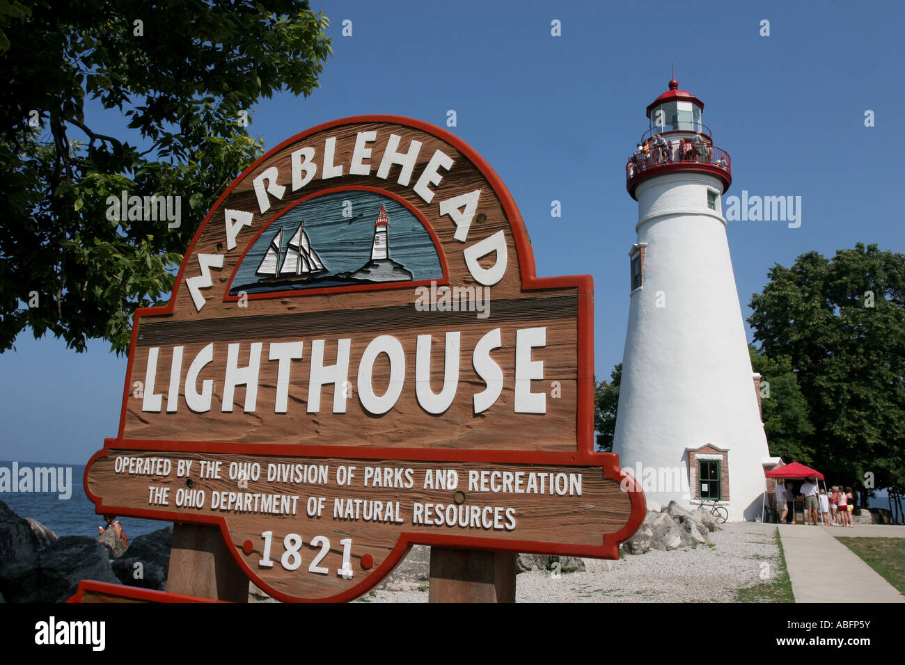 Marblehead lighthouse Sandusky Ohio Banque D'Images
