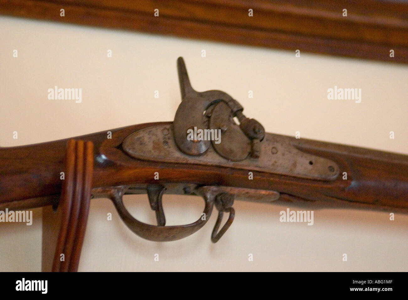 Mécanisme de déclenchement de l'arme antique. St Paul Minnesota MN USA Banque D'Images